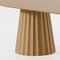 Homeroots 86" Natural Solid Wood Pedestal Base Oval Dining Table 720706 - alternate 4