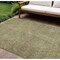 Homeroots 9' X 12' Green Beige And Brown Abstract Washable Indoor Outdoor Area Rug 597014 - alternate 1