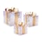 Homeroots Set of Three Clear And Gold Decorative Boxes With LED, 3PK 634111 - alternate 1