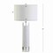 Jonathan Y Hunter 32" Marble/Crystal LED Table Lamp, White JYL5000A - alternate 6