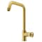 Vigo Cass Industrial Single Handle Kitchen Bar Faucet in Matte Brushed Gold VG02040MG - alternate 1