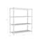 Iron Horse 2300 Riveted Steel Wire Deck Shelving 4-Shelf Unit, 18" D x 36" W x 60" H, Black 22129 - alternate 15