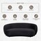 Leisuremod Faze Modern Curved Beige Velvet 3-Seater Sofa Couch, Fully Assembled FS75V-BL - alternate 8