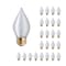 Bulbrite 25-Watt C15 E26 Incandescent Light Bulb Medium Base Spunlight Satin Amber 2200k, 25PK 861979 - alternate 1