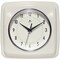 Infinity Instruments Square Retro Wall Clock, Ivory, 9.25" 13228IV-4103 - alternate 1