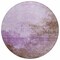 Homeroots 8' Lavender Brown And Ivory Round Abstract Washable Indoor Outdoor Area Rug 604799 - alternate 6