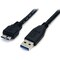 Startech.Com 0.5m (1.5ft) Black SuperSpeed USB 3.0 (5Gbps) Cable A to Micro B - M/M USB3AUB50CMB - alternate 1