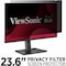 Viewsonic Privacy Filter Screen Protector Black - Privacy Filter Screen Protector Black VSPF2360 - alternate 1