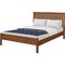 Homeroots Brown Shiplap Texture Solid Wood Queen Bed Frame 523624 - alternate 7