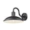Z-Lite RLM 1-Light Outdoor Wall Light, 12 in W x 9.25 H, Sand Black 5020M-BK - alternate 8