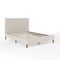 Martha Stewart Britta Full Upholstered Platform Bed w/Rounded Headboard, Piped Detailing/Cushioned Sderails, Beige TW-3WDB01B-F-BG-MS - alternate 9