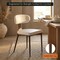 Leisuremod Dilenny Faux Leather Dining Chair - Modern Padded Side Chair with Steel Legs DC49W - alternate 7