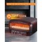 Commercial Chef Indoor Electric Pizza Oven, 1800W Countertop Oven with 0.7 cu. ft. Capacity CHPOV14B - alternate 4