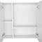 Homeroots 24" White Wood Floating Double Door Bathroom Vanity And Medicine Cabinet With Mirror 543585 - alternate 4