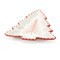 Homeroots Set of Two Red And White Ceramic Tree Shaped Christmas Serving Trays 634494 - alternate 4