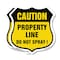 Signmission No Spray Shield Sign Caution Property Li, 12 inch X 12 inch, Plastic Sign, 2PK SHI-P-2PACK-12-404 - alternate 1