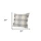 Homeroots Set of Two 20" Off White And Gray Plaid Cotton Throw Pillows with Fringe, 2PK 588377 - alternate 4