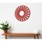 Homeroots Red Wood Hanging Dimensional Sculpture 274531 - alternate 5