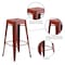 Flash Furniture 30" High Backless Distressed Red Metal Barstool ET-BT3503-30-RD-GG - alternate 7