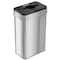 Hls Commercial 21 gal Rectangular Trash Can, Silver, Open Top, Stainless Steel, 10.25 in HLS21UOTTRS - alternate 1