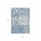 Homeroots 3' X 5' Denim Blue And Ivory Abstract Washable Indoor Outdoor Area Rug 612647 - alternate 8