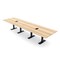 Skutchi Designs 14 Person Conference Table With Power Unit | 14' Rectangular Table | Harmony Series HAR-REC-48x168-T.BK-K525-EBLK - alternate 1