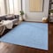 Homeroots 5' X 8' Sky Blue And Black Geometric Washable Indoor Outdoor Area Rug 596765 - alternate 7