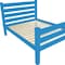 Homeroots Caribbean Blue Solid Wood Twin Bed Frame 546936 - alternate 5