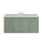 James Martin Vanities Chicago 60" Sgl Vanity, Smokey Celadon, w/ 3 CM Siberian Silestone Top w/FreePower Wireless Charger 503-V60S-SC-FSFR - alternate 9