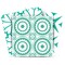 Homeroots 8" x 8" Light Green And White Geo Peel and Stick Removable Tiles 400419 - alternate 1
