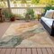 Homeroots 5' X 8' Orange And Gray Abstract Washable Indoor Outdoor Area Rug 631840 - alternate 7
