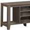 Homeroots 48in Taupe Wood Open Shelving TV Stand 333253 - alternate 4