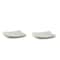 Homeroots White Six Piece Square Bone China Service For Six Salad Plate Set 483492 - alternate 8
