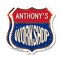 Signmission Anthony's Workshop, 12 inch X 12 inch, Plastic Sign, 2PK SHI-P-2PACK-12-489-ANTHONY - alternate 1