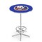 Holland Bar Stool Co 42" Chrome New York Islanders Pub Table, 36" dia. Top L216C4236NYIsln - alternate 1