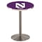 Holland Bar Stool Co 42" Stainless Steel Northwestern Pub Table, 36" dia. Top L214S4236Nthwst - alternate 1