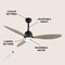 Jonathan Y Audie 52" 1-Light Classic Industrial Iron/Plastic Mobile-App/Remote-Controlled 6-Speed Propeller Int JYL9714B - alternate 11