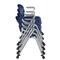 Regency Rico Classroom Training Mobile Stack Chair with Arms - Navy Blue, 4PK K306-NV-4PK - alternate 4
