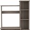 Homeroots 39" Light Gray Wood Writing Desk and Bookshelf Set 535145 - alternate 6