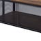 Homeroots 41" Brown and Black Wood And Metal Frame Coffee Table With Shelf 490514 - alternate 5