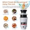 Tecasa 1/2 HP Garbage Disposals, 2600 RPM, 30.4 oz, 115V, With Power Cord TGES50N - alternate 5