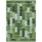 Homeroots 3' X 5' Olive Green And Fern Green Southwestern Washable Indoor Outdoor Area Rug 587344 - alternate 8