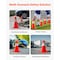 Vevor Traffic Safety Cones 12 PCS PVC 18" W/ 1 Reflective Collars 11" X 11" Red, 12PK CC-A45-12PCS - alternate 7