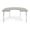 Flash Furniture Commercial Adjustable Height Horseshoe Activity Table-Standard Legs in LTGY XU-A6066-HRSE-LTGRY-T-A-GG - alternate 8