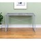 Homeroots 47" Gray and Black Writing Desk 491458 - alternate 5