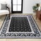 Jonathan Y Acanthus French Border Black/Gray 4 ft. x 6 ft. Area Rug MDP504A-4 - alternate 1
