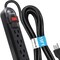 Digital Energy 6-Outlet Surge Protector Power Strip, 15 Ft.; Black DSS5-1012-BLK - alternate 6