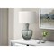 Monarch Specialties Lighting, 26"h, Table Lamp, Sea Green Glass, Ivory / Cream Shade, Contemporary, Modern I 9898 - alternate 3