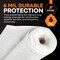 Xpose Safety 20x100 String Reinforced Poly, 6 Mil, Fire Retardant, Clear/White SRP-6FR-20100-X - alternate 5