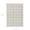 Homeroots 10' X 14' Ivory Beige And Brown Plaid Washable Indoor Outdoor Area Rug 597116 - alternate 6